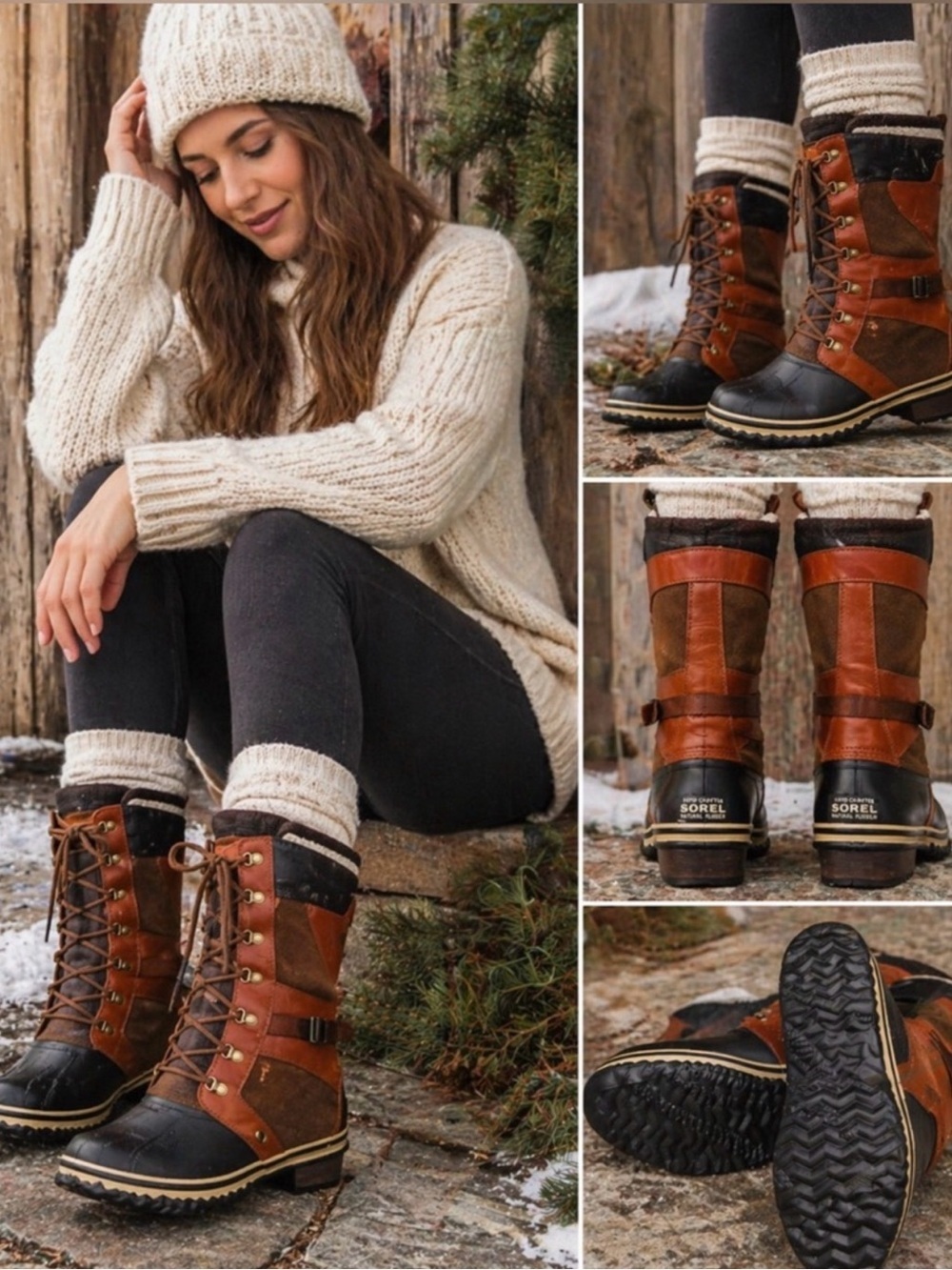 Sorel Conquest Carly tall boots Sz9